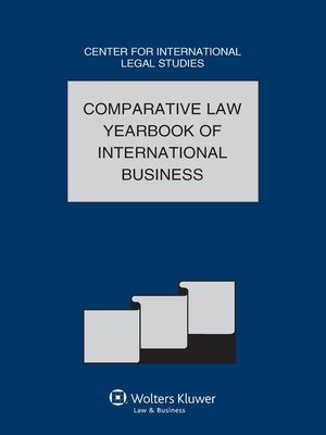 cover image of The Comparative Law Yearbook of International Business